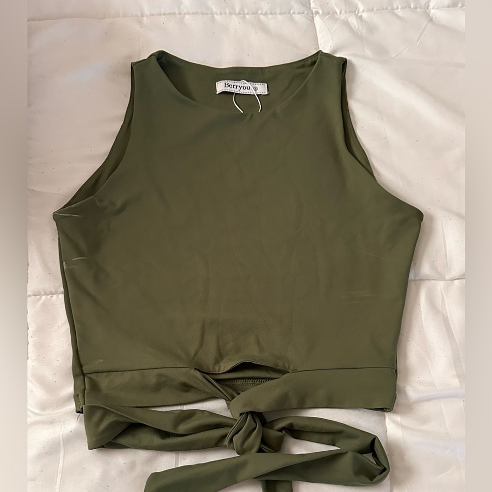Olive Green Women's Top